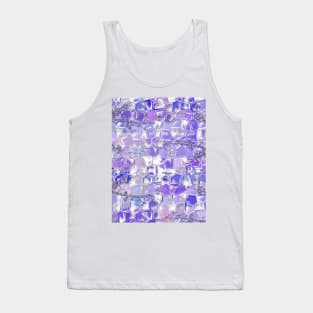 Blue pattern in glass style Tank Top